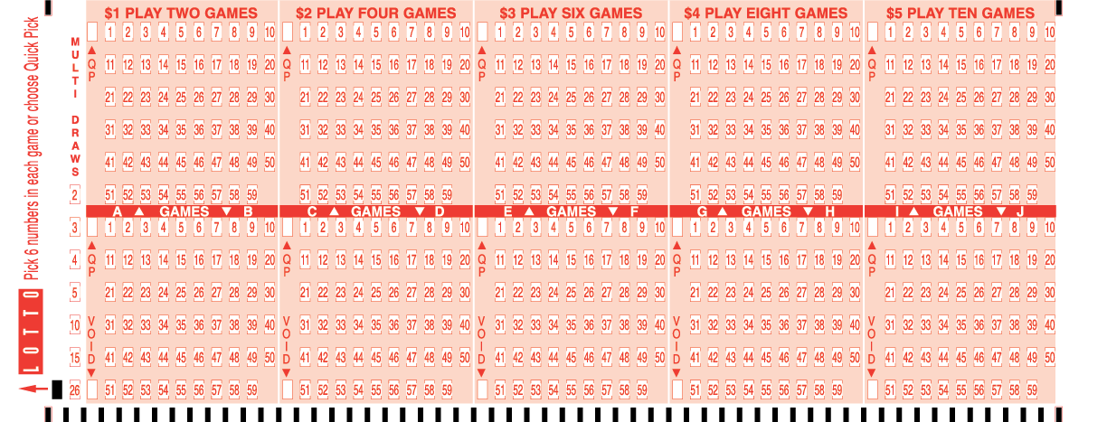 PLAYSLIP OF NEW YORK LOTTO ON NEW YORK LOTTERY PLAYSLIP FOR NEW YORK LOTTO OF NEW YORK LOTTERY